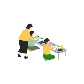 画像：子ども主体の
自由な学び